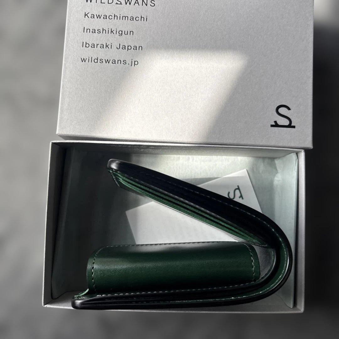 ワイルドスワンズ グラウンダー 財布 新品未使用 サドルアップレザー グリーン
