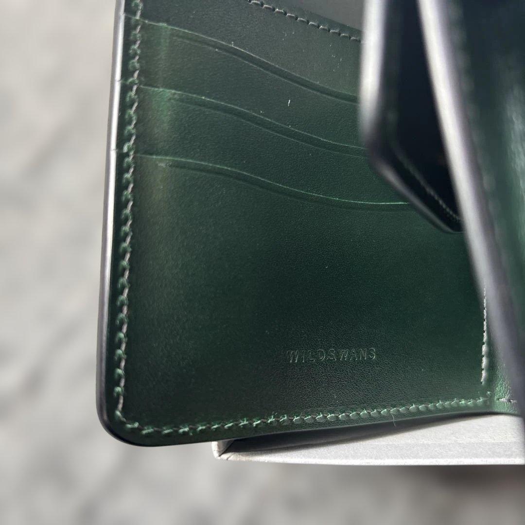 ワイルドスワンズ グラウンダー 財布 新品未使用 サドルアップレザー グリーン