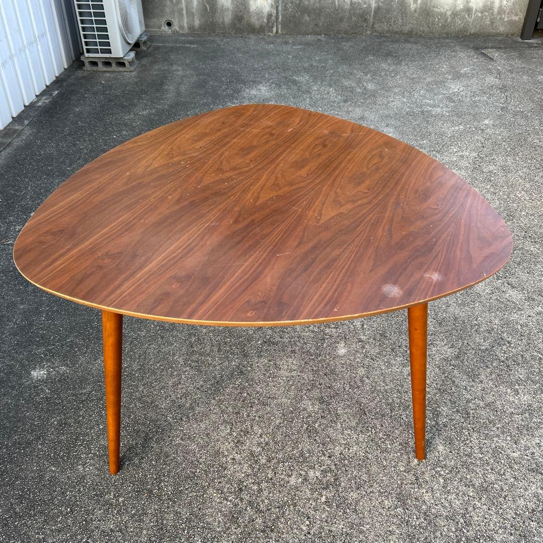 ダイニングテーブル 北欧家具 三角食卓デスクウォールナット