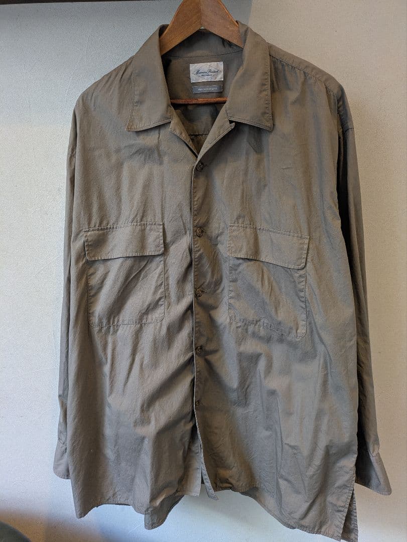 Marvine Pontiak Shirt Makersカーキベージュ 長袖