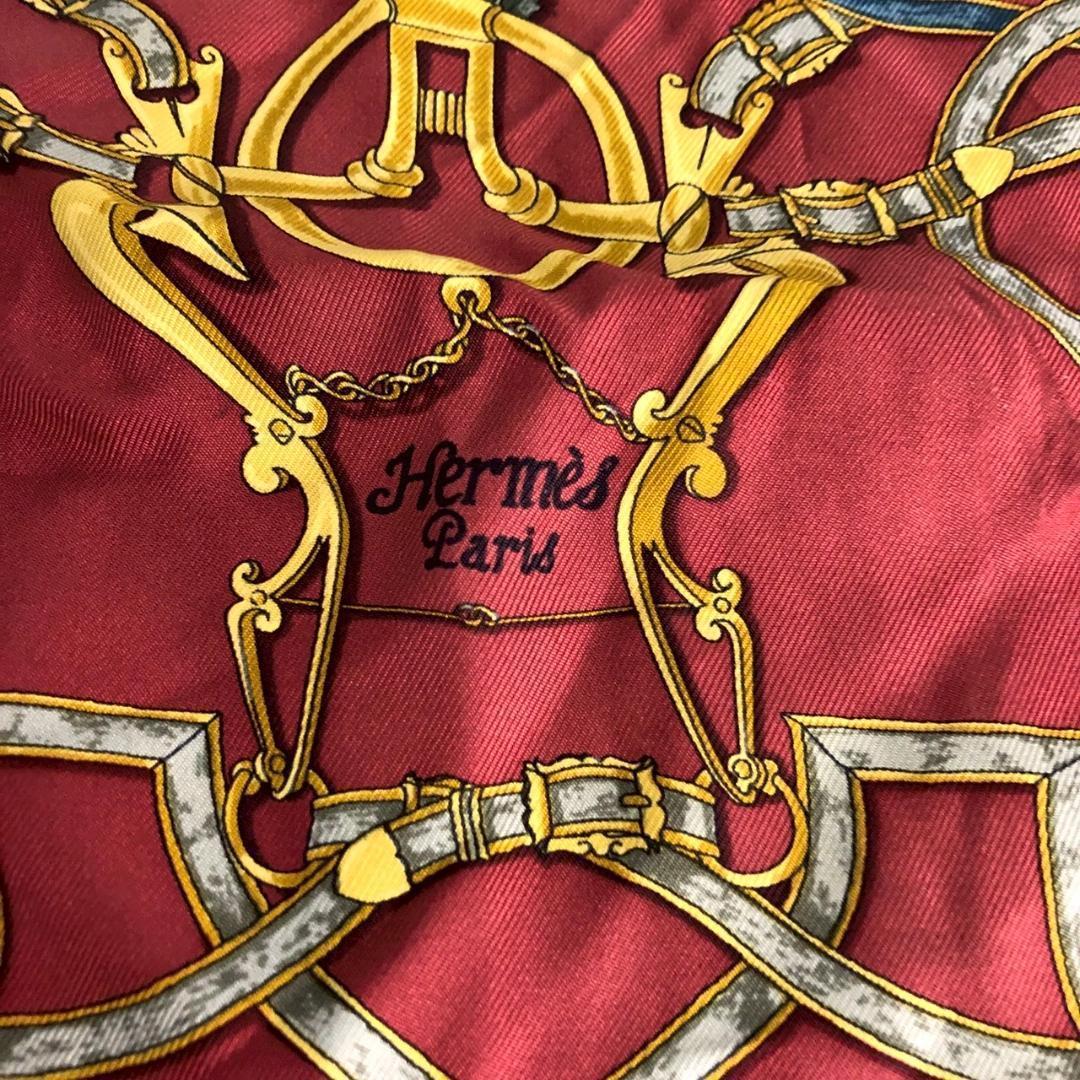 HERMES エルメス カレ45 スカーフ バンダナ シルク レディース