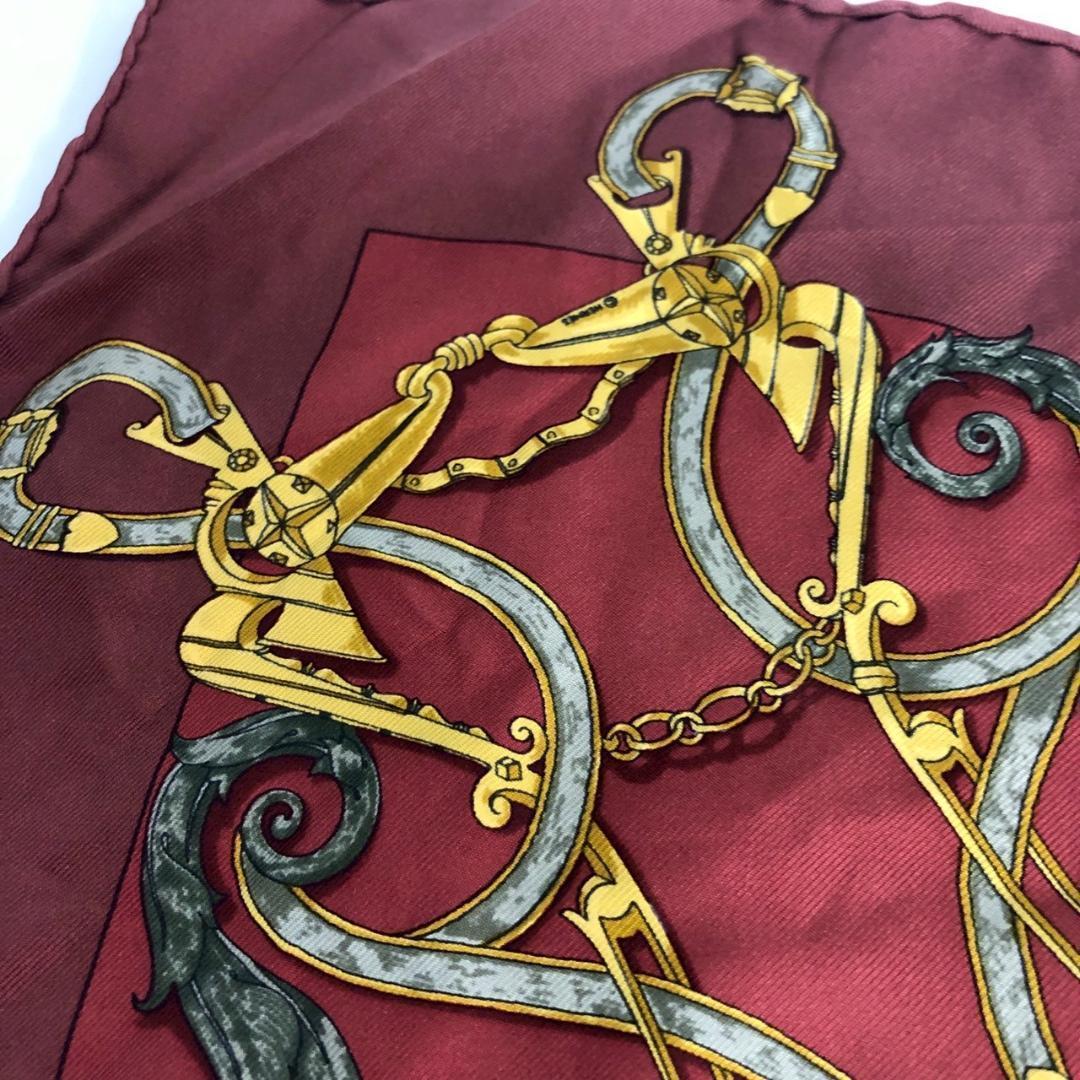 HERMES エルメス カレ45 スカーフ バンダナ シルク レディース