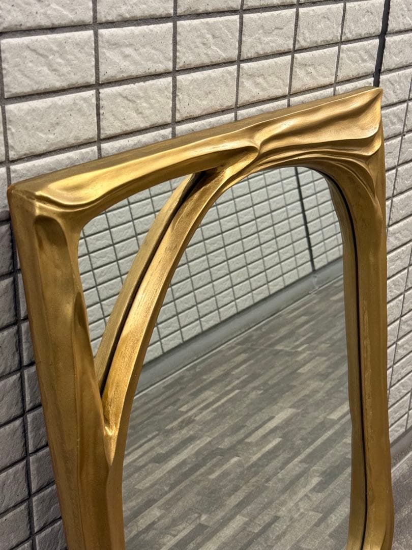 み*ぃ様 【早い者勝ち！】antique mirror 壁掛けゴールド アンティ