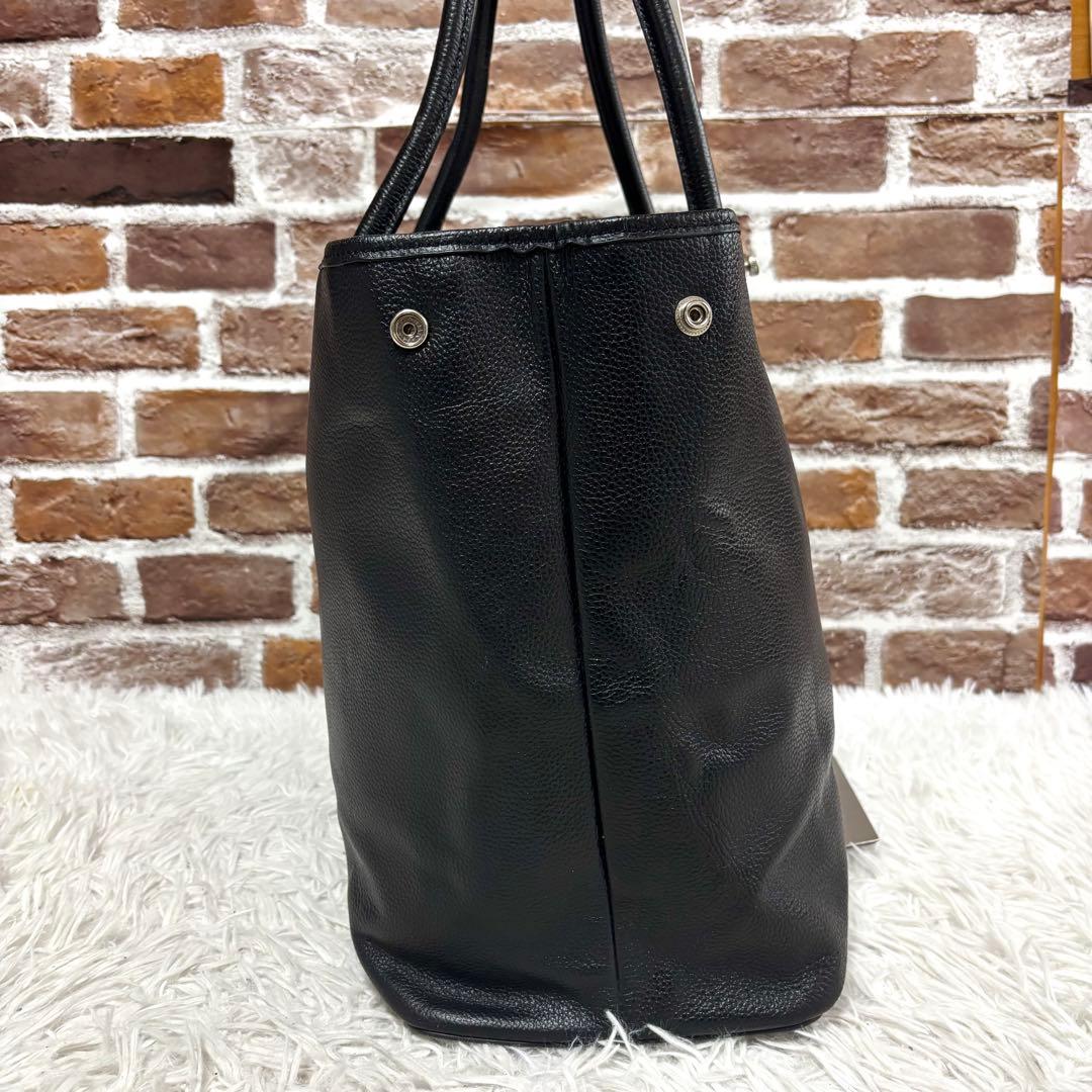 ✨美品✨ユナイテッドアローズ トートバッグ シボ 本革 黒 A4可 大容量 通勤