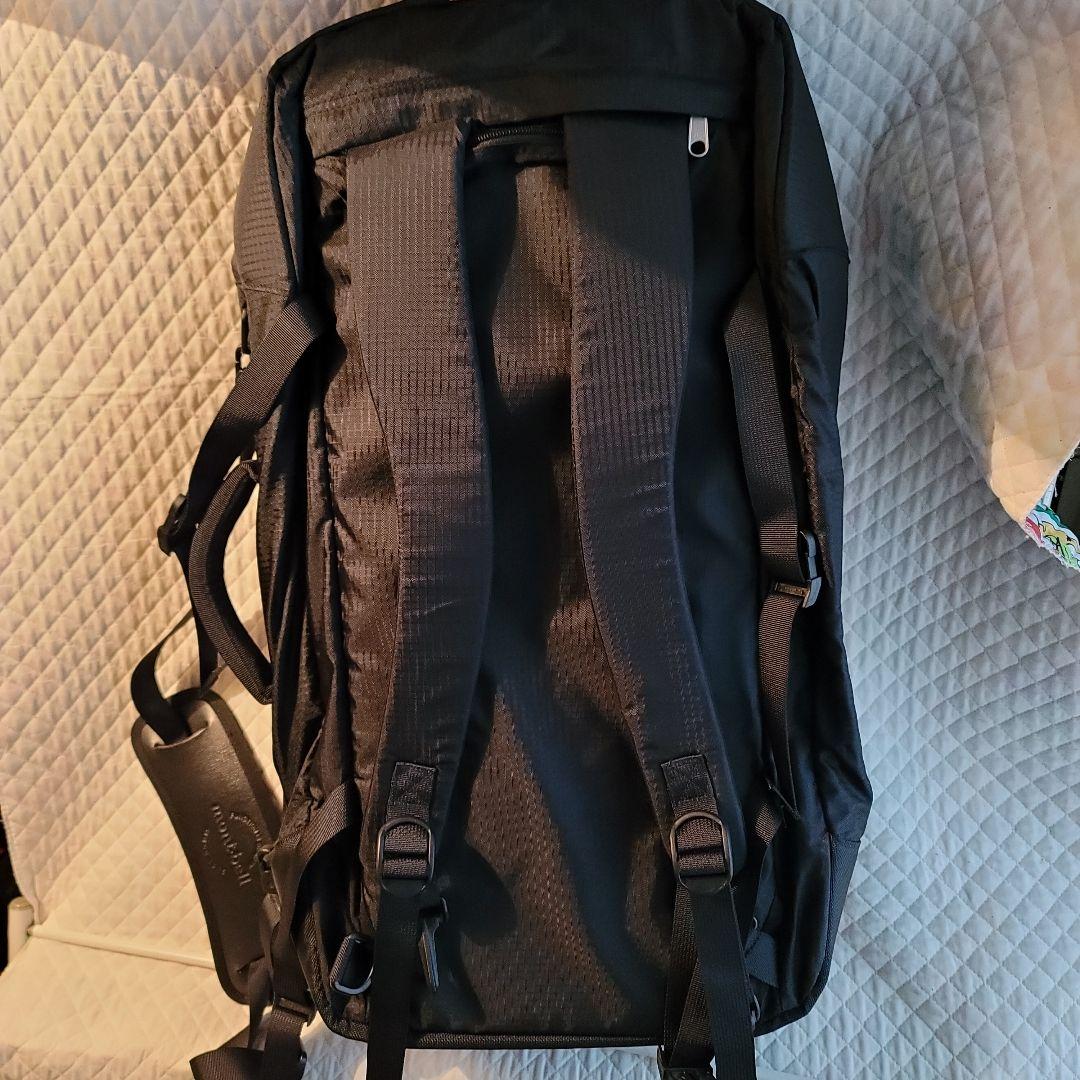 mont-bell 3WAY 旅行用バックパック 黒　大容量　ユーズド品