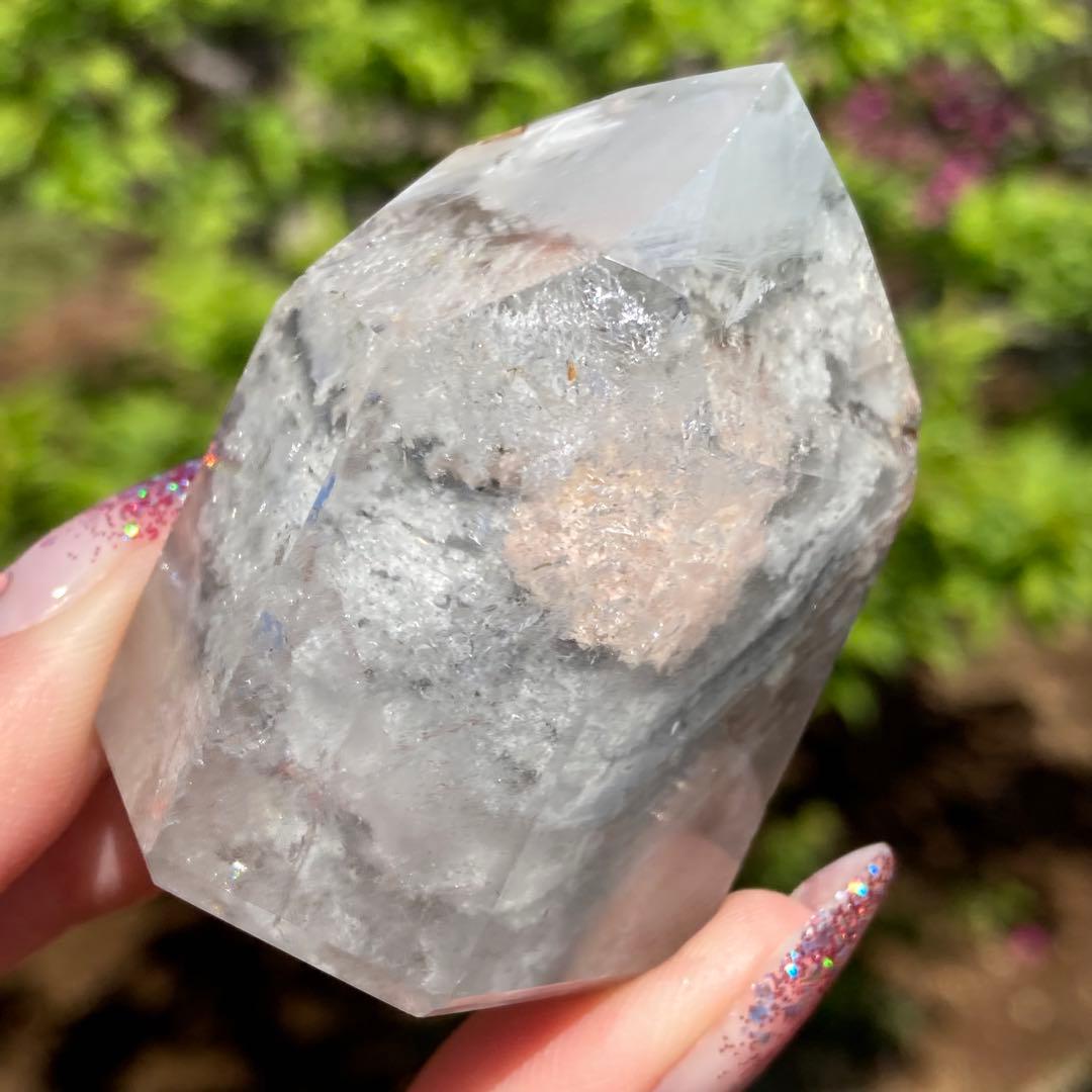 ガーデンクォーツ ポイント 庭園水晶 千層