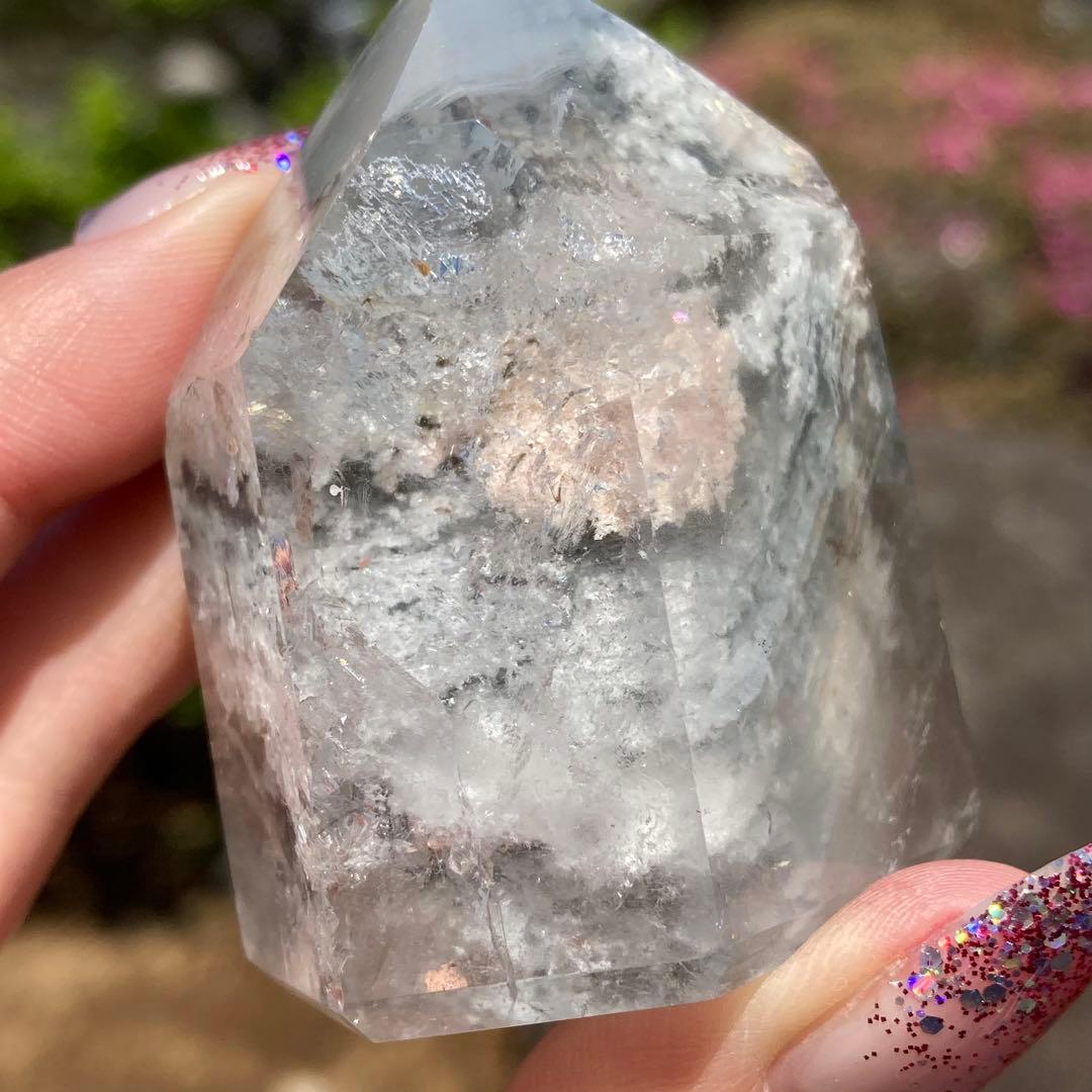 ガーデンクォーツ ポイント 庭園水晶 千層