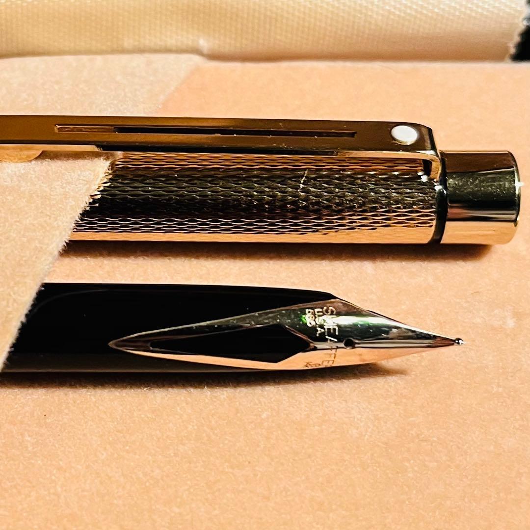【ケース付】SHEAFFER シェーファー 23Kゴールド 万年筆 ビンテージ