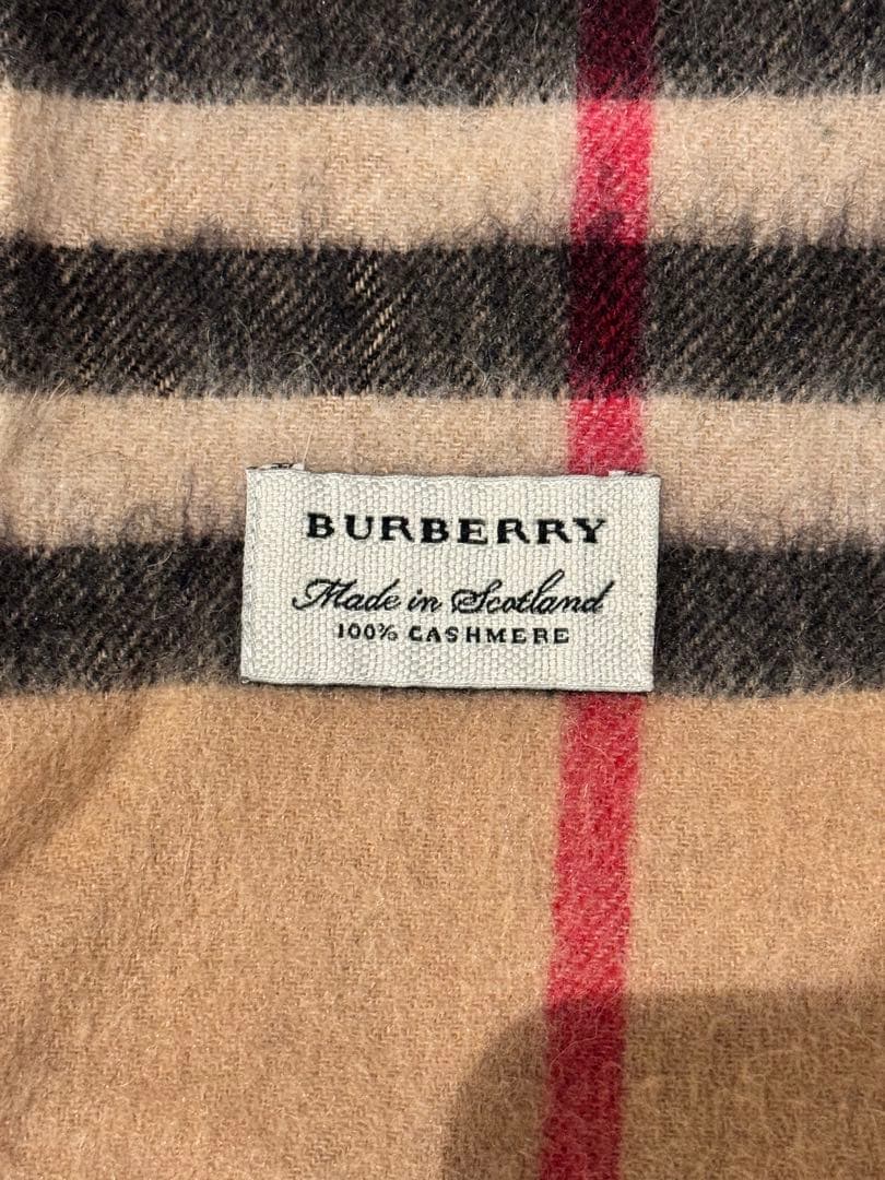 BURBERRY チェック柄 カシミヤマフラー