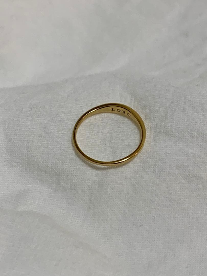 【LORO】line ring K18