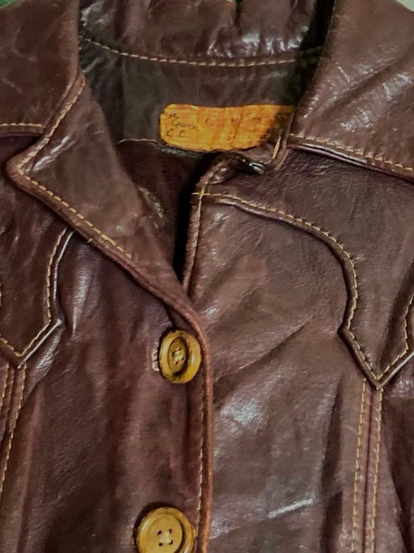 今週末まで70’s oshwahkon オシュワコンのレザージャケット