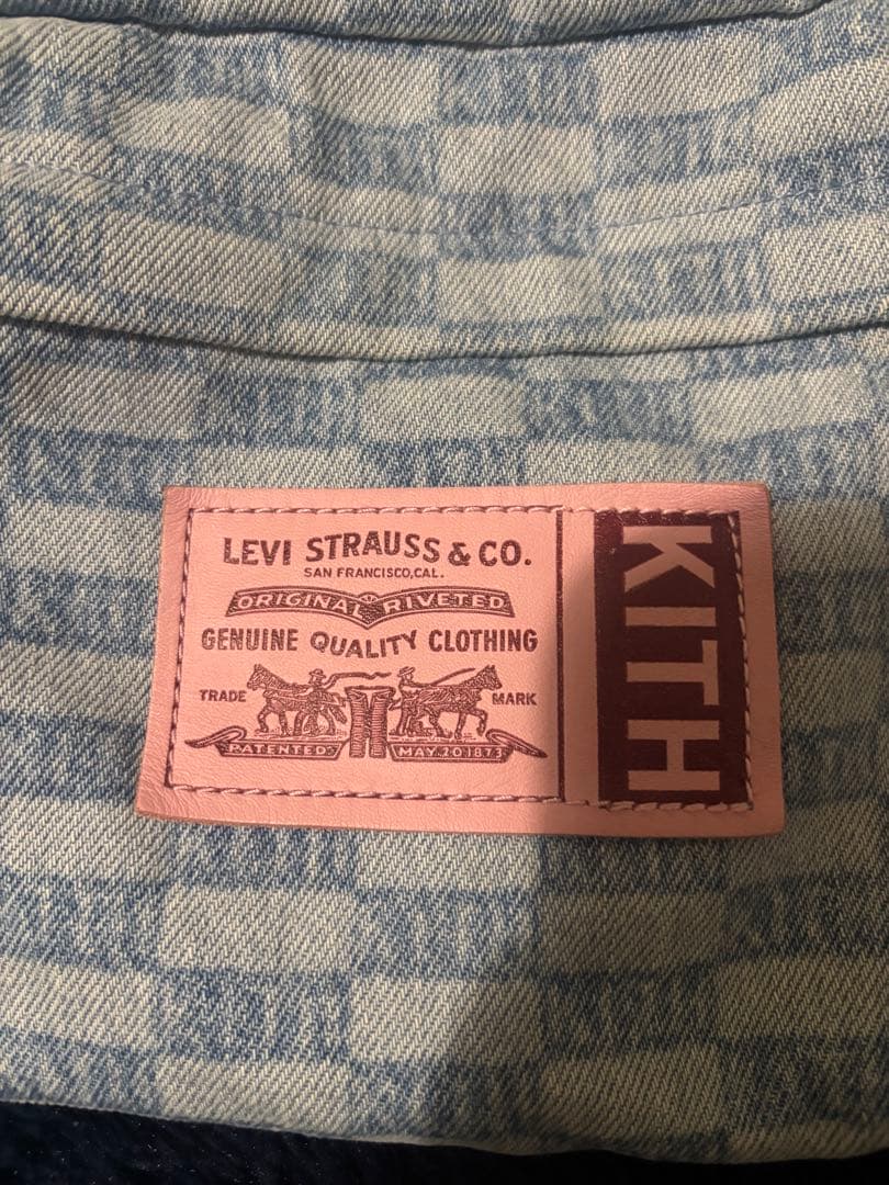 KITH LEVI’Sデニム柄 ボディバック　ウエストバッグ