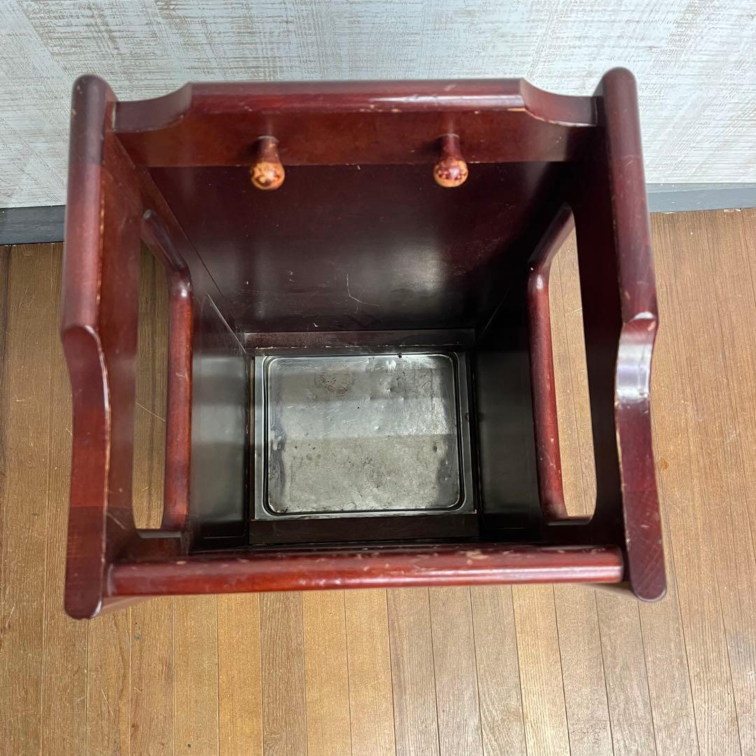 【アンティーク】カリモク Karimoku 木製 傘立て アンブレラスタンド