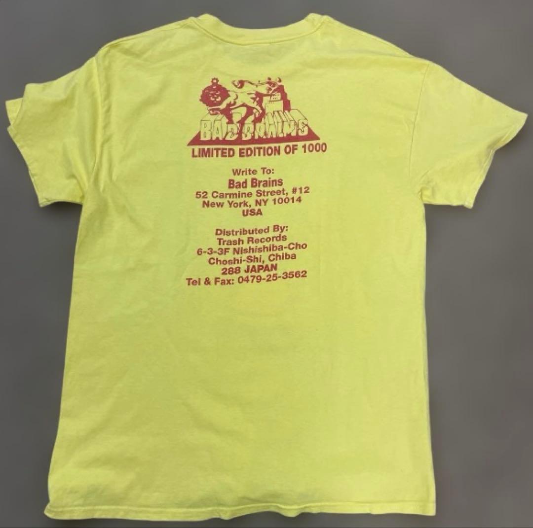 BAD BRAINS イエロー Tシャツ