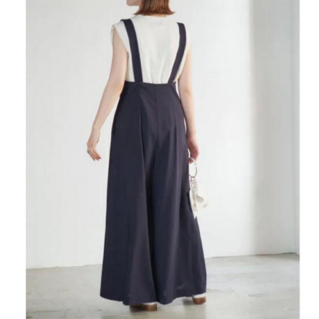 Spick & Span 梳毛ライクサロペット ネイビー size38 新品