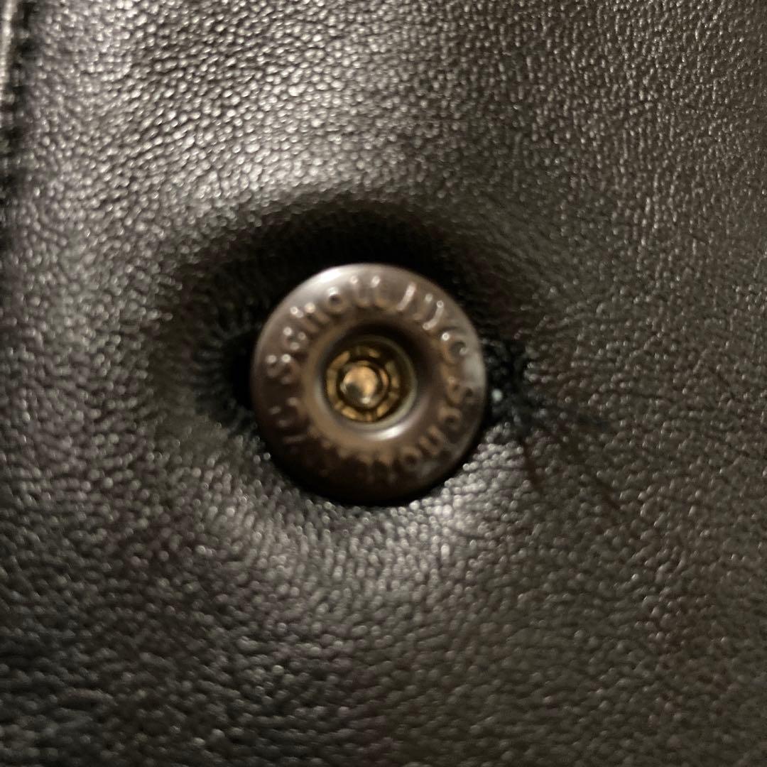 極美品　レディース　Schott ショット　ラムレザー カバーオール ジャケット