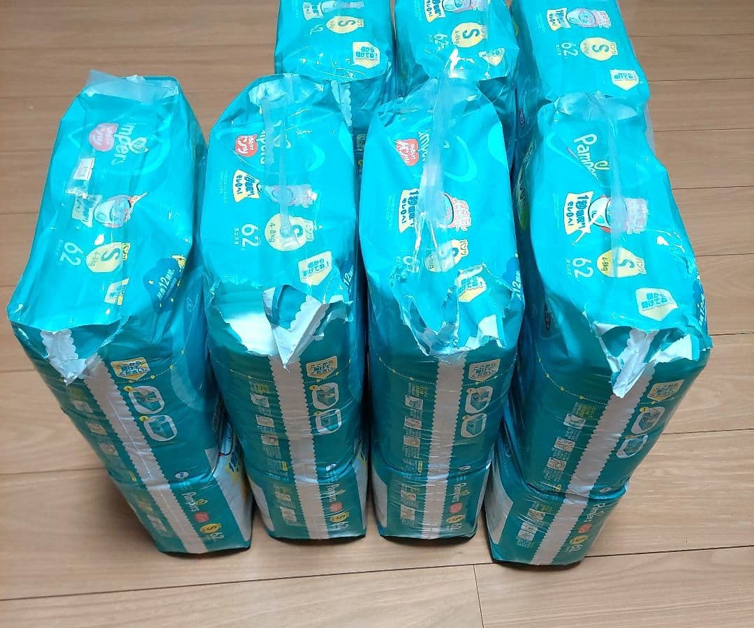 【新品・訳あり】Pampers さらさらケアパンツ Sサイズ 62枚×７袋