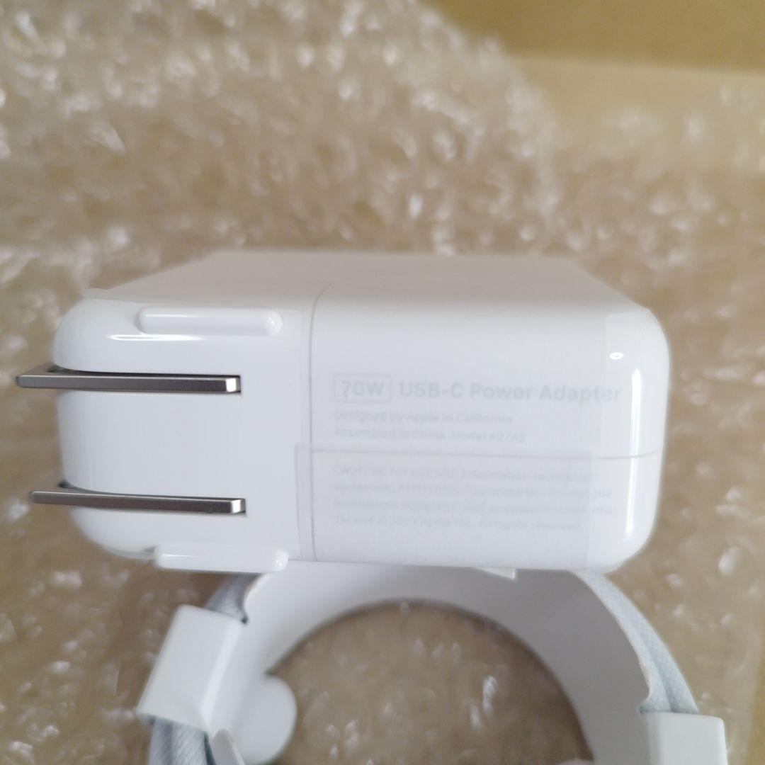 Apple純正 70W USB-C電源アダプタとケーブル
