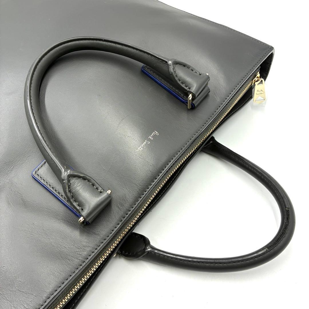 美品 ポールスミス ハイライトトリム 2way トートバッグ A4収納 レザー