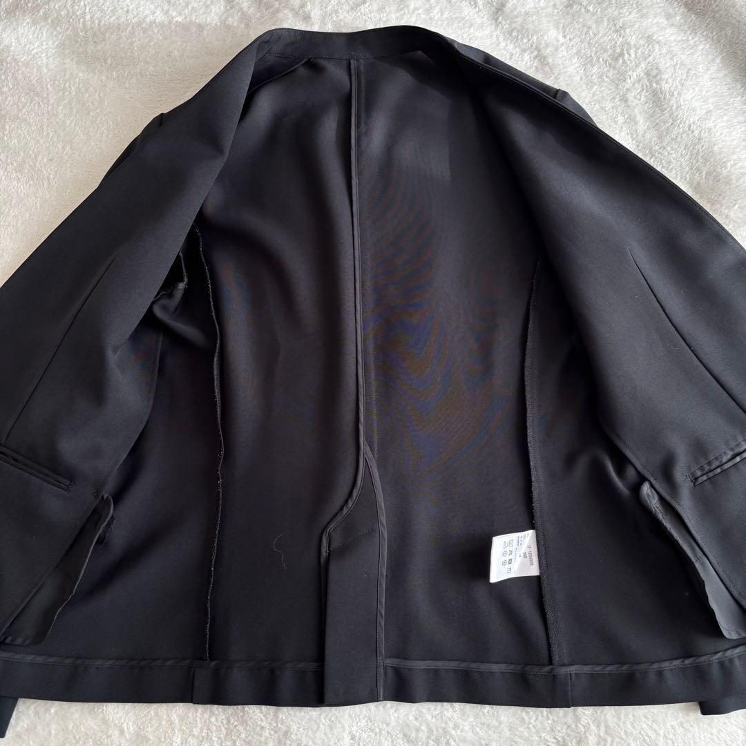 ✨️美品 PLST プラステ パンツスーツ セットアップ ノーカラー ブラック
