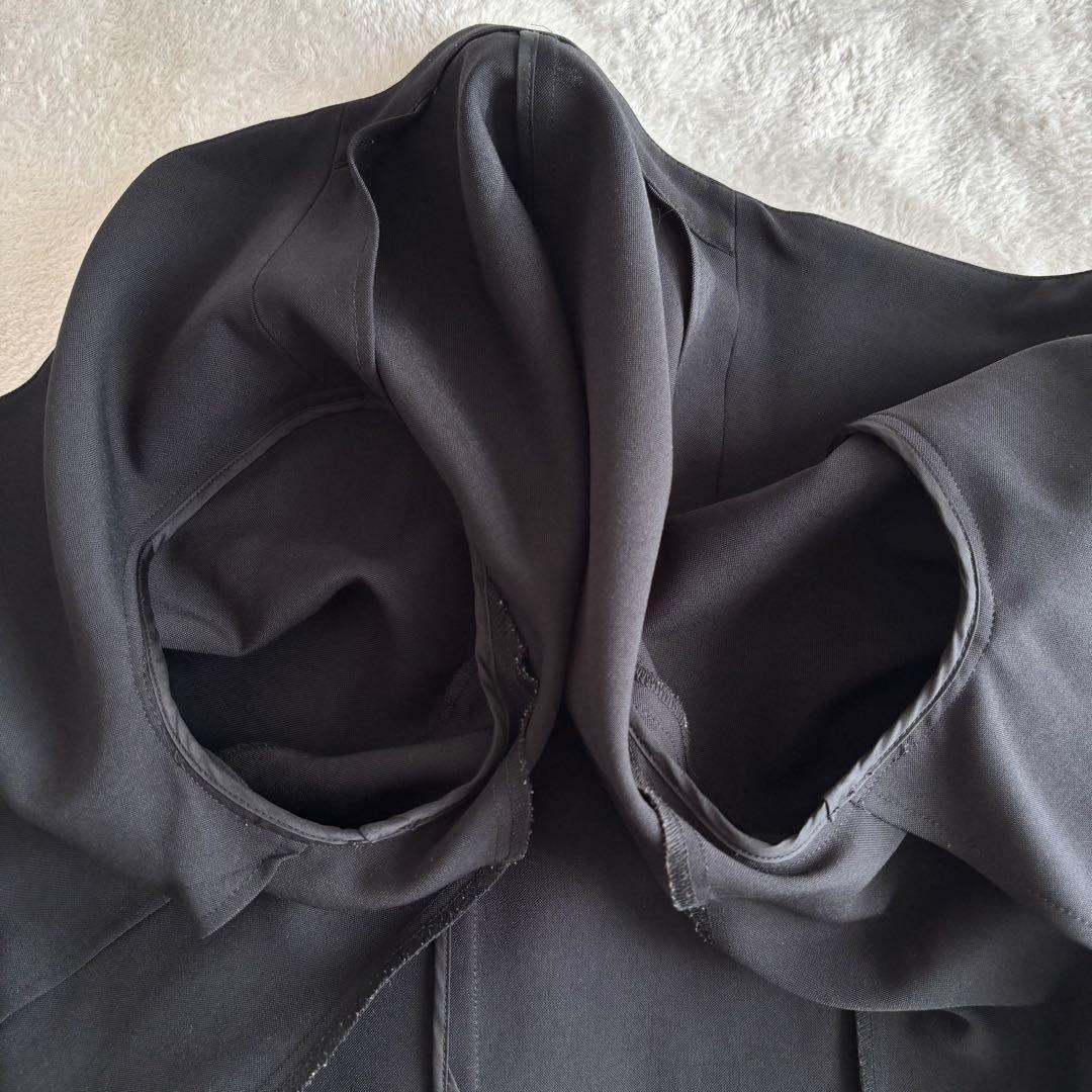 ✨️美品 PLST プラステ パンツスーツ セットアップ ノーカラー ブラック