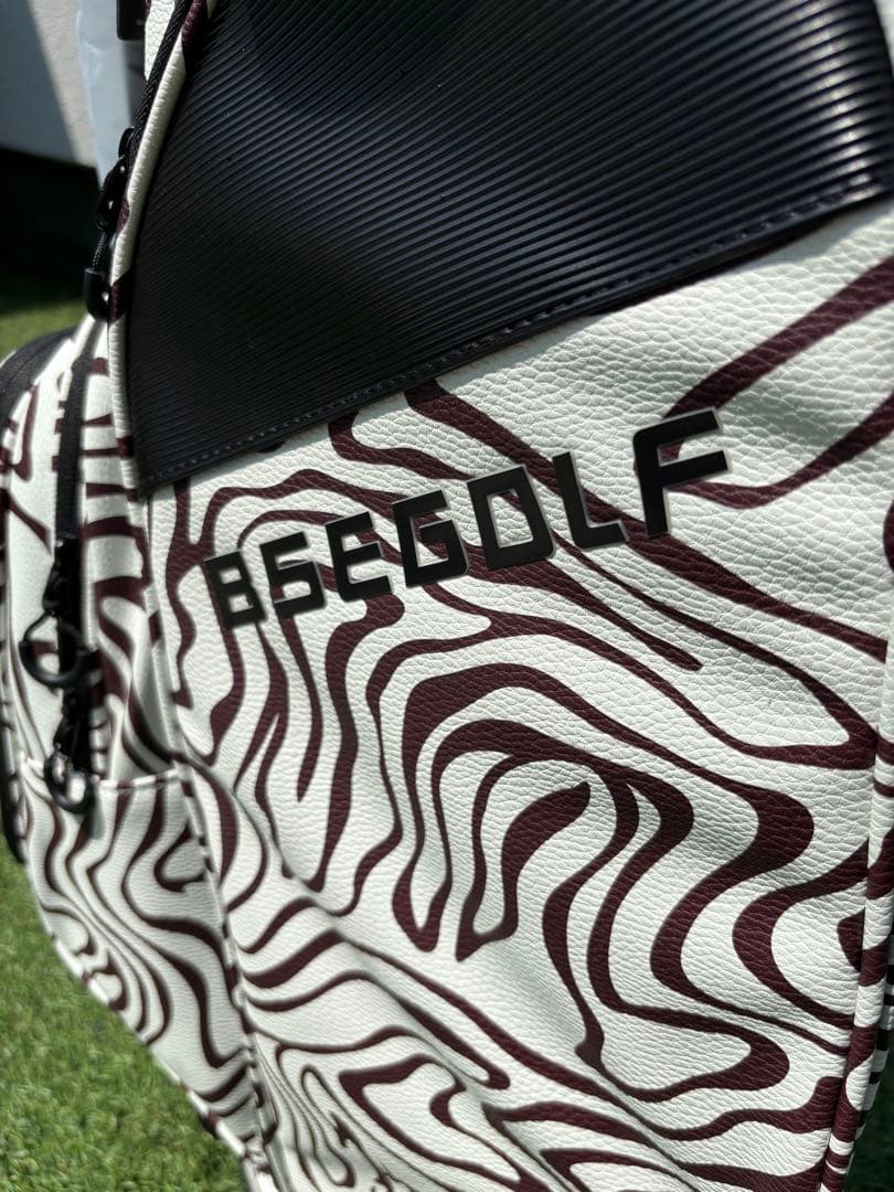 BSEGOLF スタンドキャディバッグ　新品　ゴルフバッグ　アニマル柄　ゼブラ柄