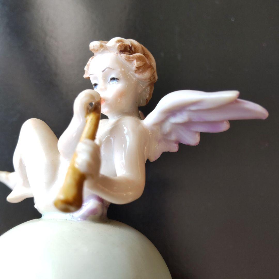 capodimonte N カポディモンテ 楽器を持つ天使 ホルン　フィギュリン