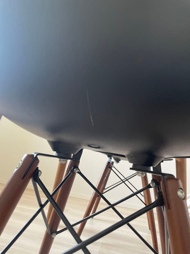 ダイニングチェア（1脚）｜天然木脚 イームズ風 北欧 ※2脚セット・別出品あり