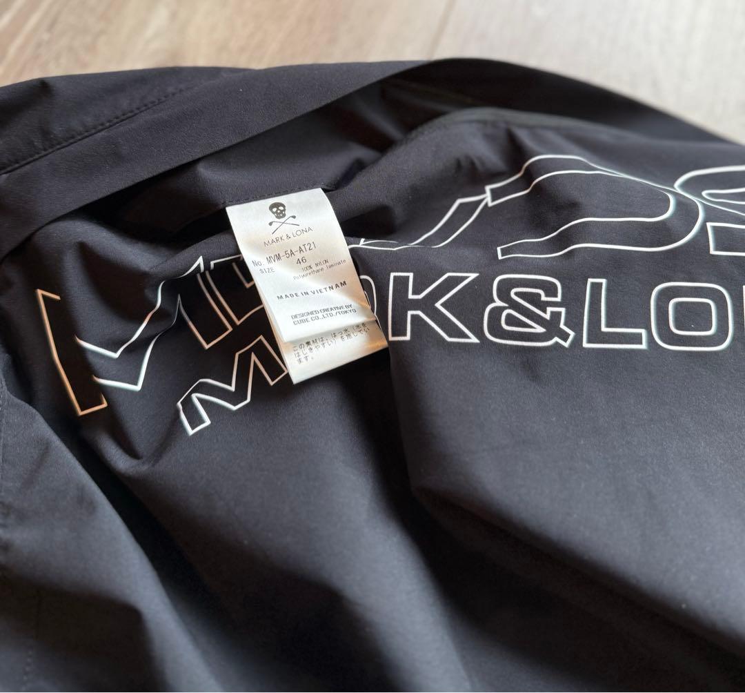 【試着】MARK&LONA ナイロンパンツ 黒 ジョガー DST スウェット