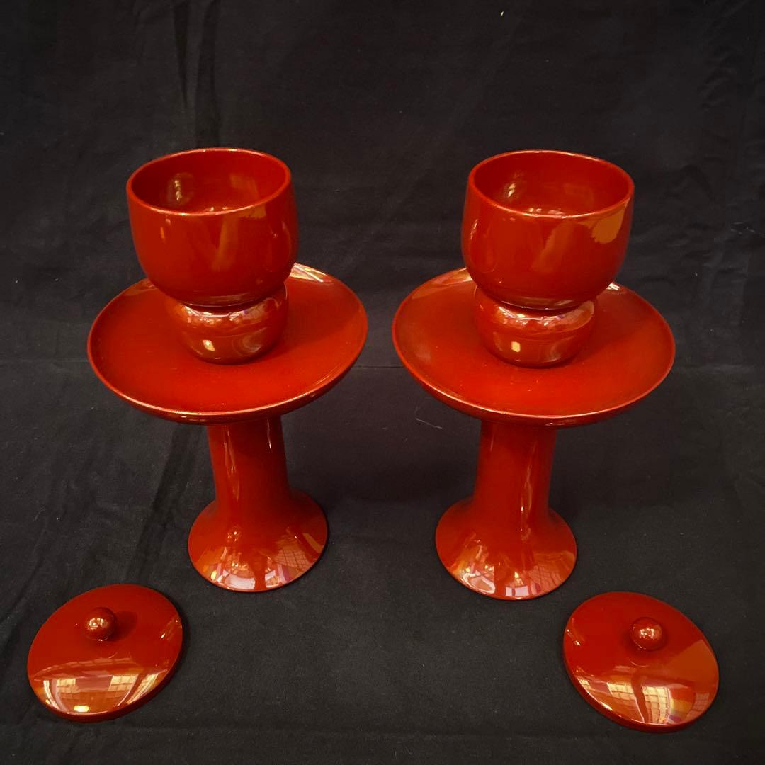 【寺院仏具】茶湯器（一対）中サイズ
