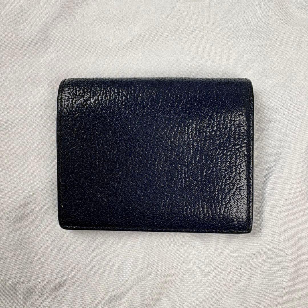 小物 Archive miu miu compact wallet navy