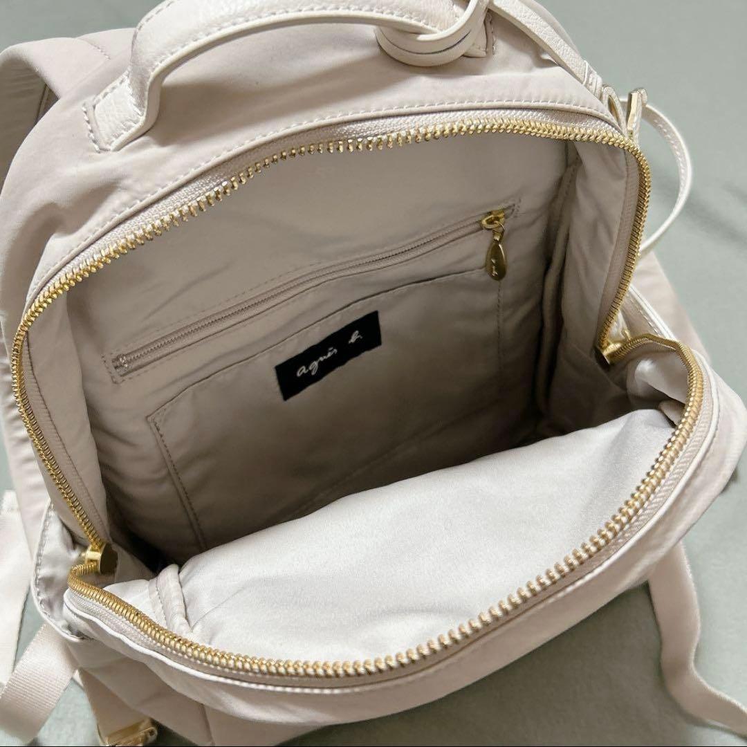 【美品】アニエスベー　リュック ミニ　バッグパック　ナイロン　チャーム