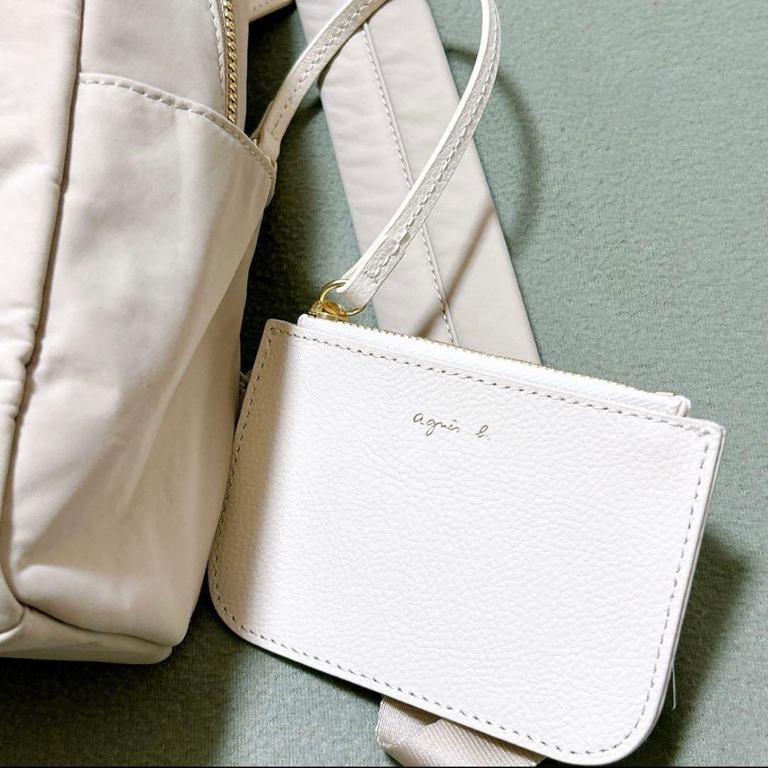 【美品】アニエスベー　リュック ミニ　バッグパック　ナイロン　チャーム