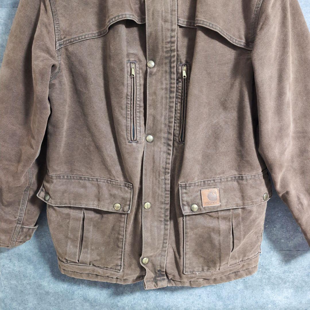 80s Carhartt カーハート ダックジャケット 革タグ 変わり種 US