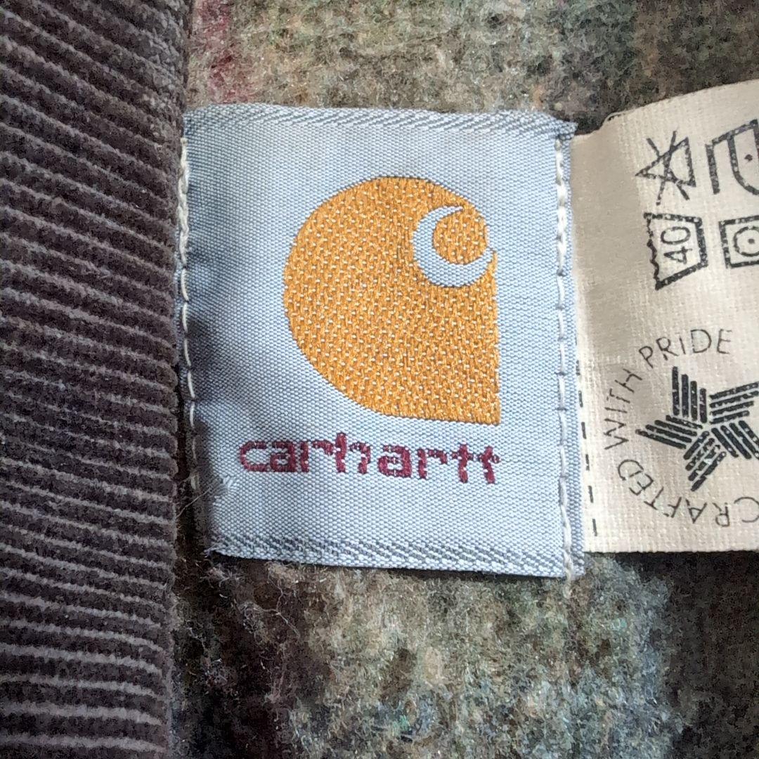 80s Carhartt カーハート ダックジャケット 革タグ 変わり種 US