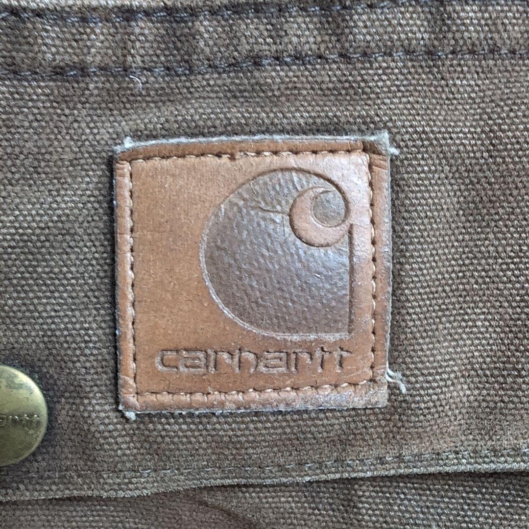 80s Carhartt カーハート ダックジャケット 革タグ 変わり種 US