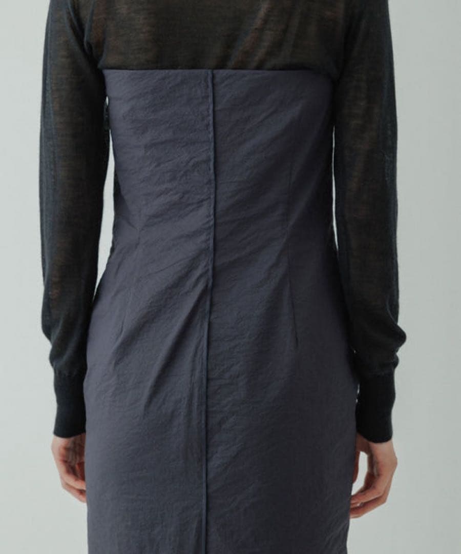 新品【yo BIOTOP】Sheer tight long bere dress