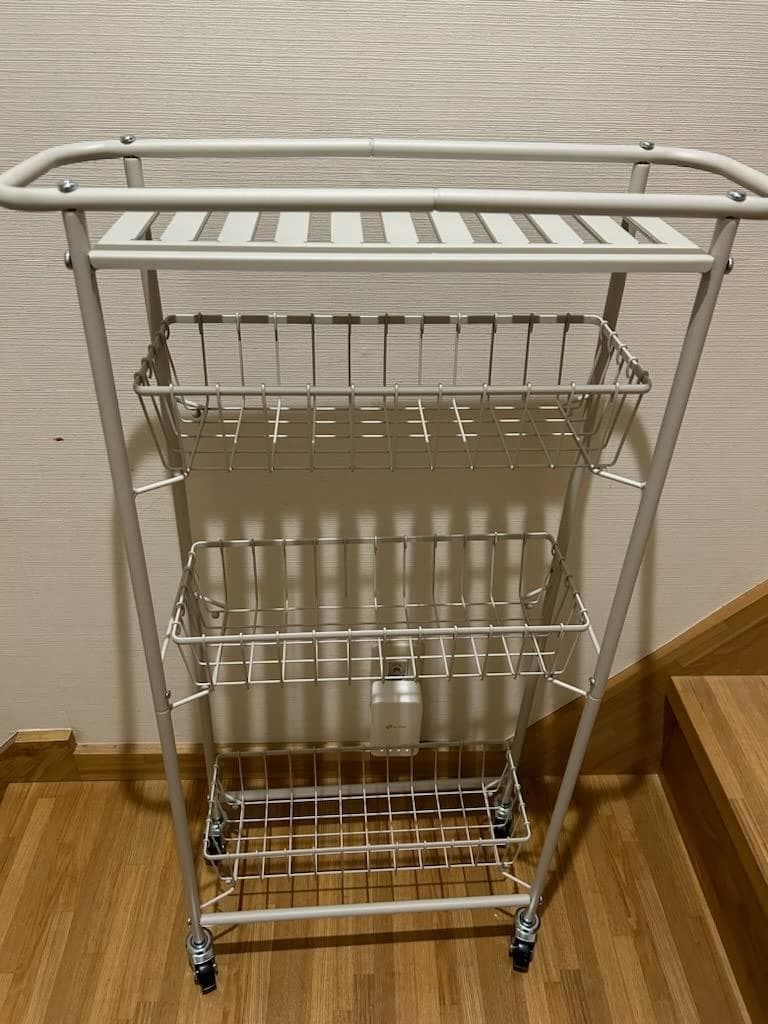 隙間収納 収納ワゴン キャスター付きで移動も楽々 ラック