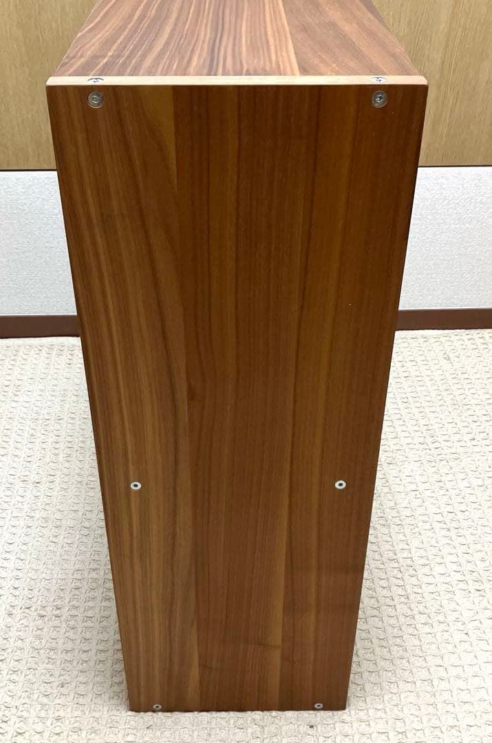 【美品】無印良品 スタッキングシェルフ　ワイド　2段　ウォールナット材　解体不可