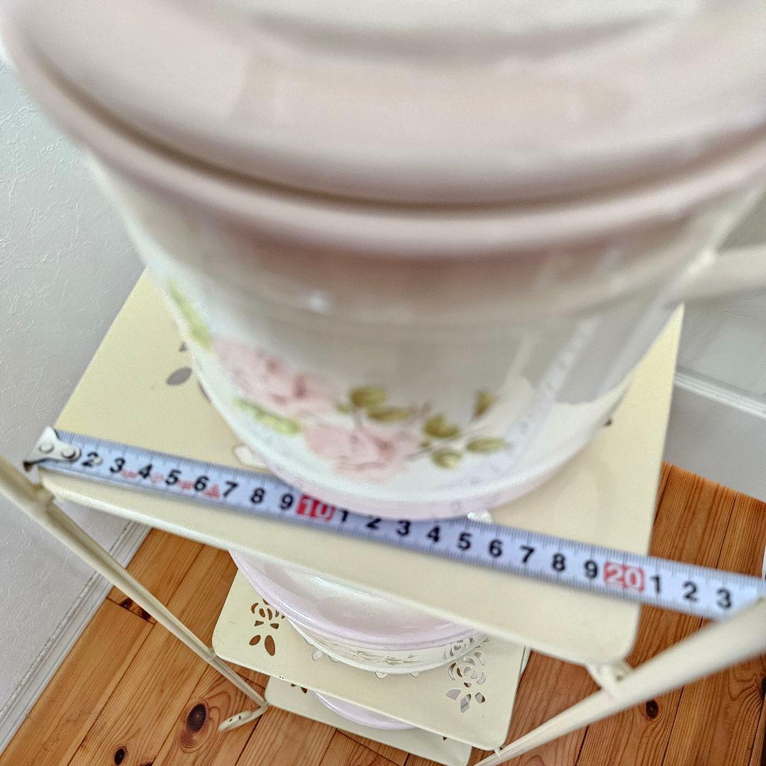 イマンimane ローズ4段ラック　飾り棚　ディスプレイ　アイアン　クリーム