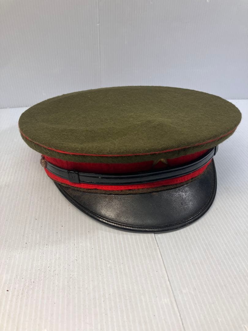 旧日本陸軍 将校用 軍帽 制帽 当時物風 コレクション品