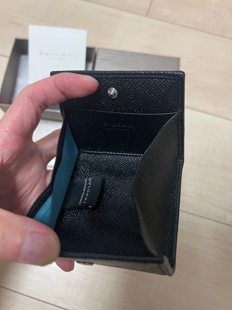 【新品/未使用】BVLGARI ブラックレザー ケース