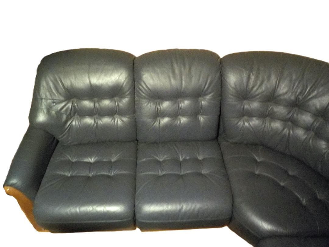 レザー　コーナーソファセット　五人掛け①