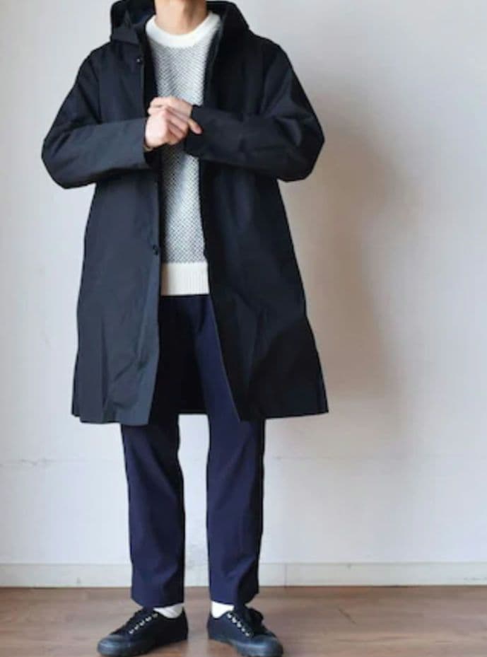 【美品】STILL BY HAND　フーディーコート　46　ブラック