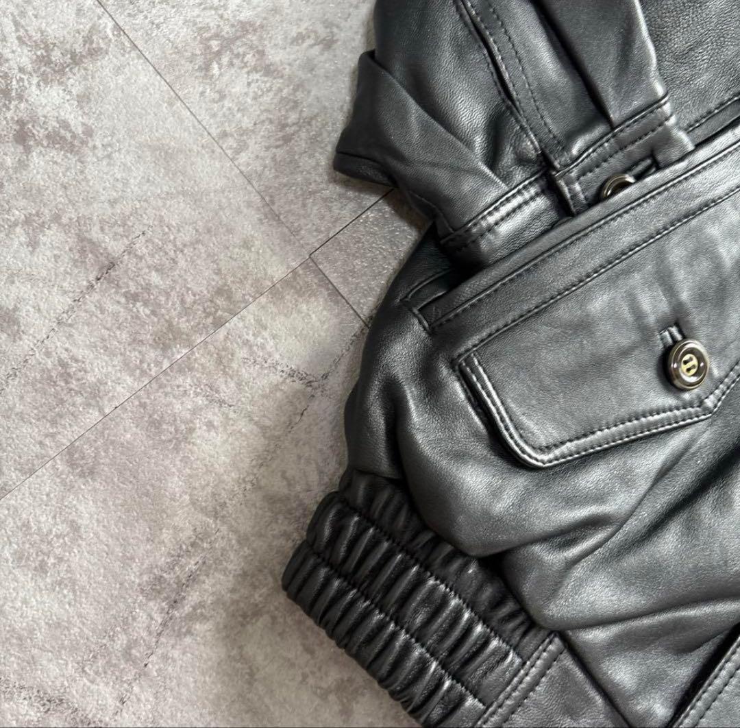 ジャケット・アウター 80s short real leather bomber jacket