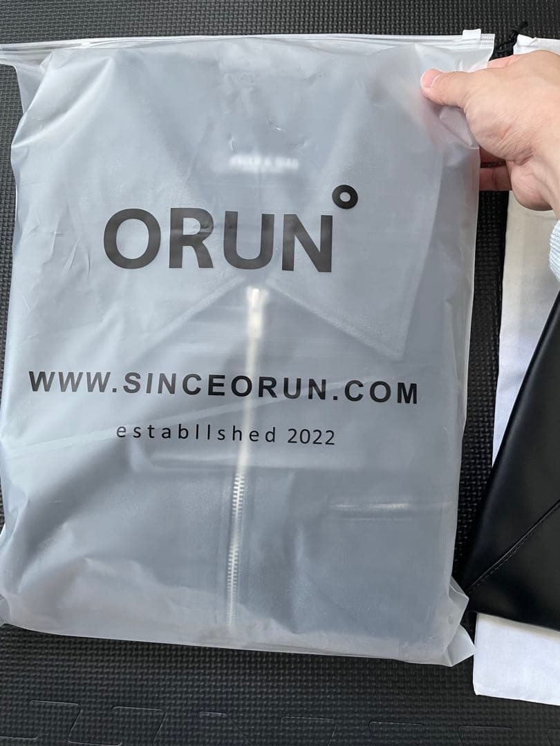 ORUN Leather coach jacket Mサイズ　ブラック新品
