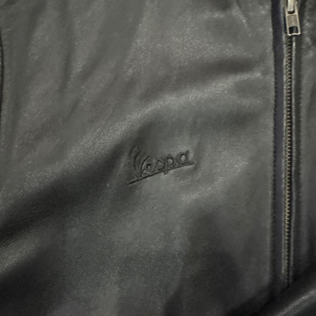adidas ブラック レザージャケット L ベスパ