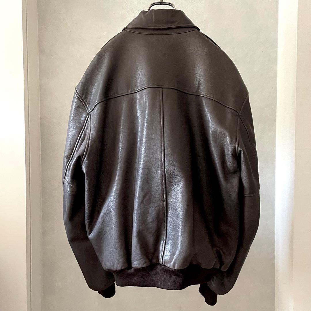名作 80's L.L.Bean A-2 Leather Jacket L