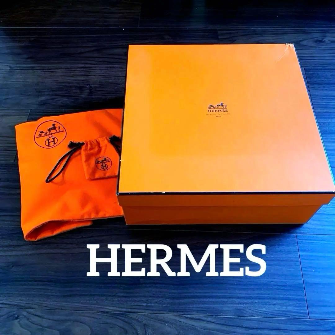 HERMES エルメス　ケリー　バーキン　箱と保存袋　オレンジ　ボックス