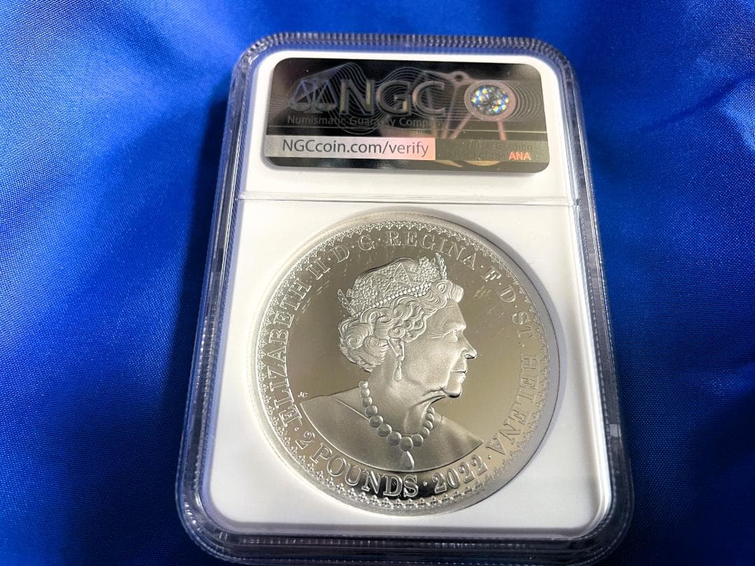 2022エリザベス2世 2oz 銀貨69 ゴチッククラウン ポートレート 167
